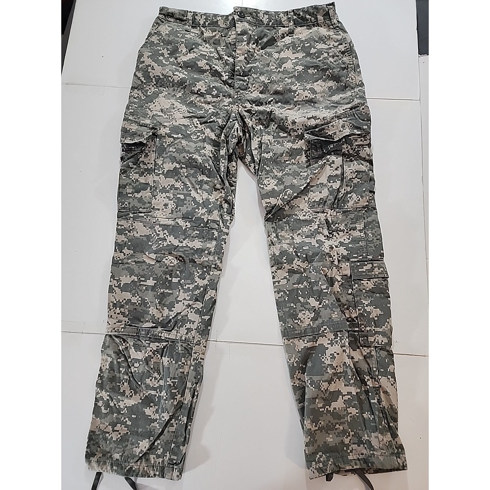 USGI‎ Army Combat Uniform ACU Trousers UCP Digital Camo Medium Long 37 X 32 NYCO